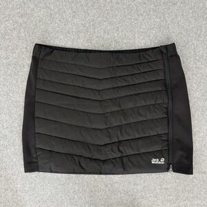 Jack Wolfskin Skirt Womens Large Black Atmosphere Insulated Quilted Puffer Wrap
